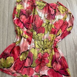 New Floral print kimono coverup for women Size S